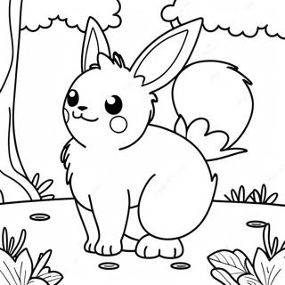 Halaman Mewarnai Flareon Di Hutan Ajaib 121759 56382