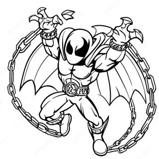 Halaman Mewarnai Spawn Dengan Rantai 121863-56465