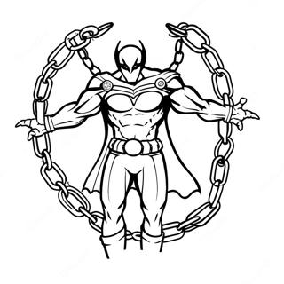 Halaman Mewarnai Spawn Dengan Rantai 121863-56468