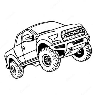 Halaman Mewarnai Balapan Ford Raptor 121940-56530