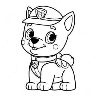 Halaman Mewarnai Paw Patrol Untuk Hari Valentine 122039-56595