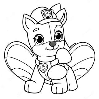 Halaman Mewarnai Paw Patrol Untuk Hari Valentine 122039-56596