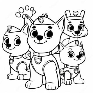 Halaman Mewarnai Karakter Paw Patrol Yang Menawan 122040-56597