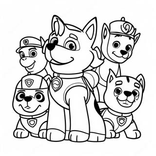 Halaman Mewarnai Karakter Paw Patrol Yang Menawan 122040-56598