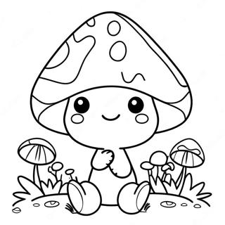 Halaman Mewarnai Gnome Jamur Yang Fantastis 122092-56640