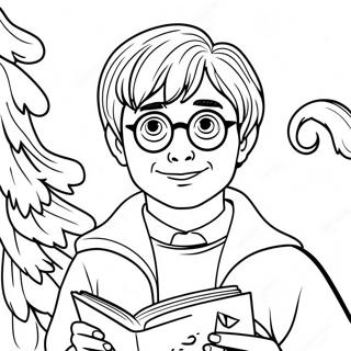 Harry Potter Natal Halaman Mewarnai