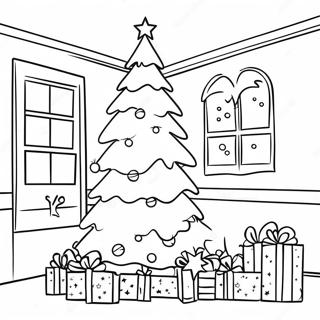 Halaman Mewarnai Pohon Natal Harry Potter 122146 56689