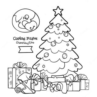 Halaman Mewarnai Pohon Natal Harry Potter 122146 56690