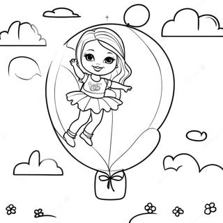 Halaman Mewarnai Petualangan Balon Ulang Tahun Barbie 122197-56785