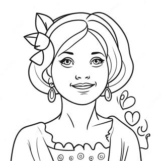 Gambar Mewarnai Bibi Paling Manis Selamanya 122324-56878