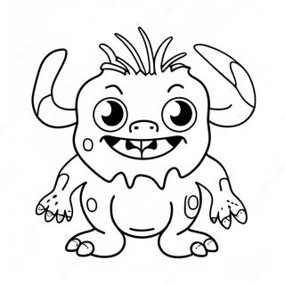 Halaman Mewarnai Makhluk Jelek Yang Lucu 122398 56936