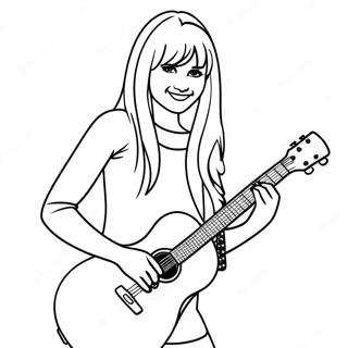 Hannah Montana Halaman Mewarnai