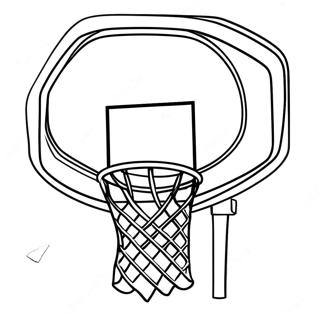 Keranjang Bola Basket Halaman Mewarnai