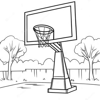 Halaman Mewarnai Ring Basket Di Taman 122761-57220