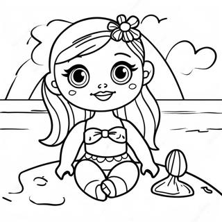 Halaman Mewarnai Bibble Barbie Di Pantai 122943-57363