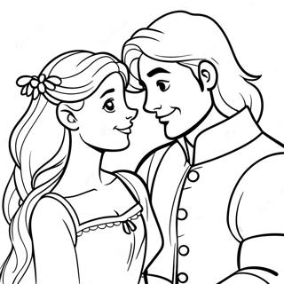 Rapunzel Dan Flynn Halaman Mewarnai