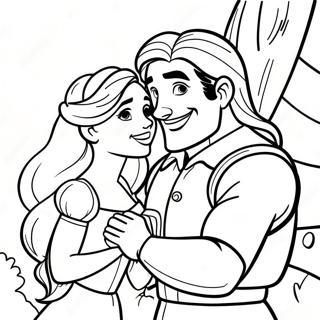 Rapunzel Dan Flynn Halaman Mewarnai