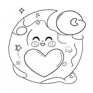 Halaman Mewarnai Fantastis Aku Mencintaimu Sampai Bulan Dan Kembali 123121 57500