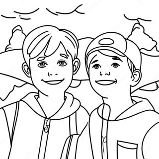 Halaman Mewarnai Sam Dan Colby Menjelajah 123302-57640