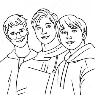 Halaman Mewarnai Sam Dan Colby Dengan Teman Teman 123304-57648