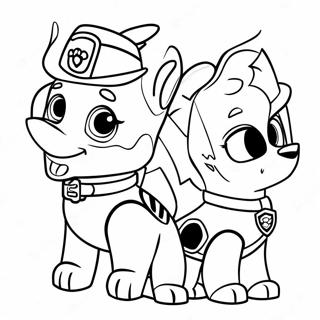 Halaman Mewarnai Paw Patrol Hari Bersyukur 123326-57650