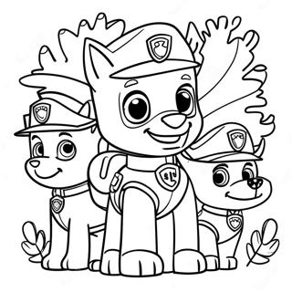 Halaman Mewarnai Paw Patrol Hari Bersyukur 123326-57652