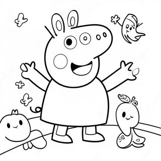 Halaman Mewarnai Peppa Pig Halloween 123532-57812