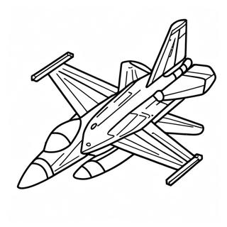 Halaman Mewarnai Pesawat Tempur F18 Dalam Penerbangan 123585-57855