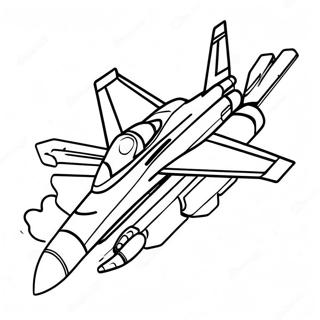 Halaman Mewarnai Pesawat Tempur F18 Dalam Penerbangan 123585-57856