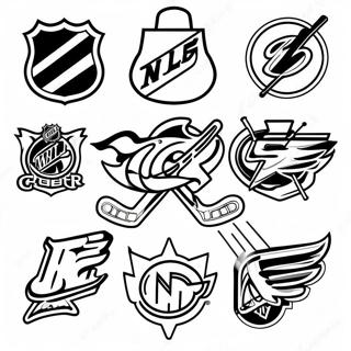 Halaman Mewarnai Logo Tim Nhl Yang Berwarna Warni 123637-57893