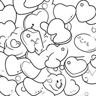 Halaman Mewarnai Hati Permen Yang Imut 123714 57956