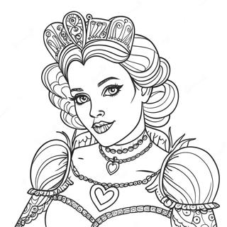 Halaman Mewarnai Ratu Hati Steampunk Gotik 123743 57988