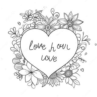 Kutipan Cinta Selamanya Halaman Mewarnai