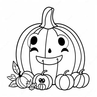 Halaman Mewarnai Karakter Labu Yang Lucu 123922 58125