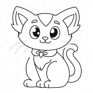 Halaman Mewarnai Kucing Kartun Valentine 124951-59018