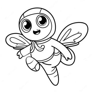 Halaman Mewarnai Fly Guy Dalam Kostum Superhero 125079 59117