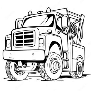 Halaman Mewarnai Truk Derek Dalam Aksi 125156-59173