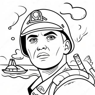 Halaman Mewarnai Marinir Yang Berani Dalam Pertempuran 125208 59213