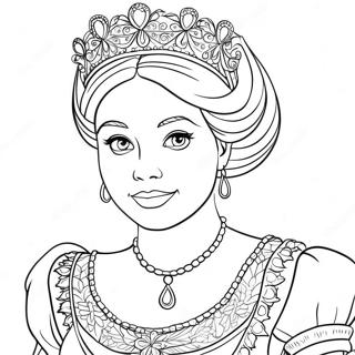 Halaman Mewarnai Putri Hitam Yang Royal 125284-59271
