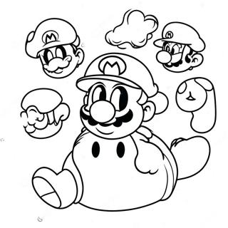 Halaman Mewarnai Cappy Mario Dan Teman Teman 125568-59497