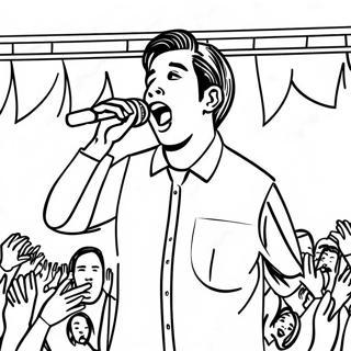 Halaman Mewarnai Ivan Cornejo Bernyanyi Di Panggung 126366-60108