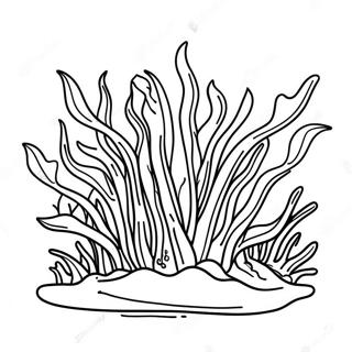 Halaman Mewarnai Rumput Laut Realistis Di Laut 126393-60134