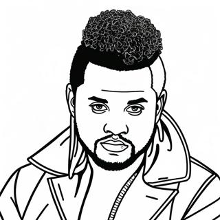 Halaman Mewarnai The Weeknd 126468-60183