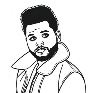 Halaman Mewarnai The Weeknd 126468-60184