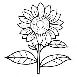 Halaman Mewarnai Bunga Matahari Cerah 126547-60247