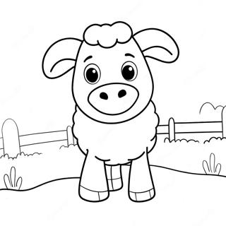 Halaman Mewarnai Shaun Si Domba 126649-60323