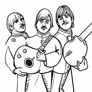 Beatles Halaman Mewarnai