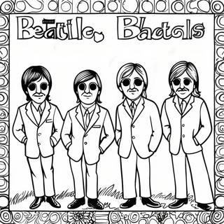 Halaman Mewarnai Sampul Album Beatles Yang Berwarna Warni 126702-60365