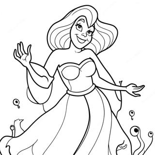 Halaman Mewarnai Ursula Penyihir Laut 126730-60395