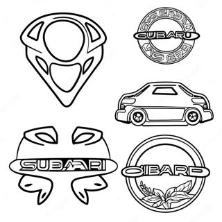 Mewarnai Logo Subaru 126985-60584